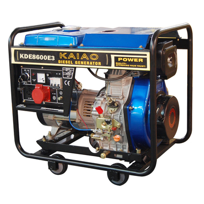KDE8600E3 7.5kva ओपन फ़्रेम डीजल जेनरेटर, 3 चरण डीजल जेनरेटर