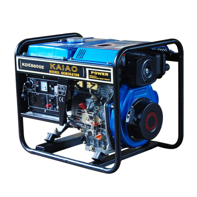 50 हर्ट्ज 6kva 3000rmp ओपन फ़्रेम डीजल जेनरेटर, इलेक्ट्रिक स्टार्ट डीजल जेनरेटर KDE8600E