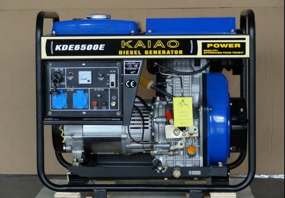 3600 आरपीएम 5kw ओपन फ्रेम डीजल जनरेटर, एकल चरण डीजल जनरेटर