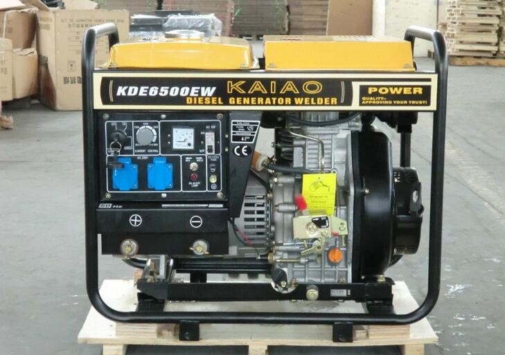 2.2kva 3600rmp डीजल जेनरेटर वेल्डर, मोटर जेनरेटर वेल्डिंग मशीन KDE6500EW