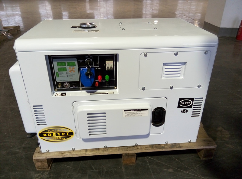 KDE12T 8KW पोर्टेबल लघु डीजल जनरेटर, इलेक्ट्रिक स्टार्टिंग के साथ डीजल इंजन जनरेटर सेट